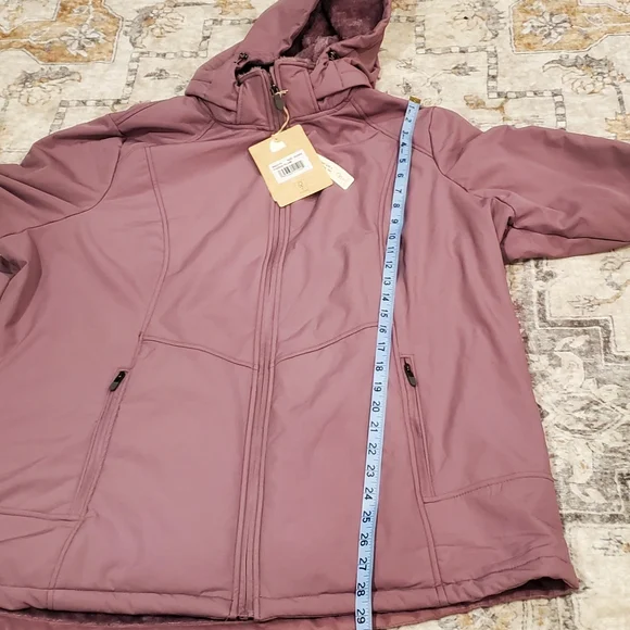 Kohl's Plum Hooded Jacket - Picture 5 of 8